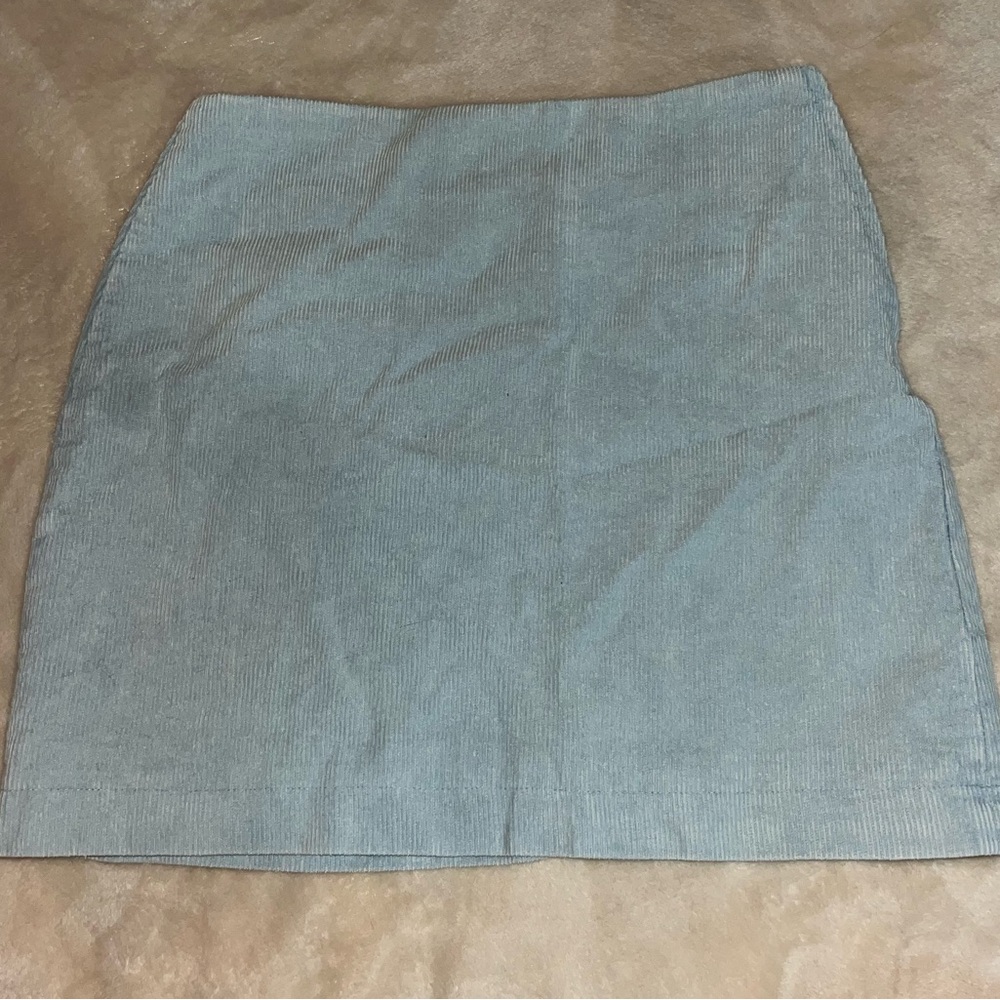 ASOS brand Emory Park Corduroy light blue miniskirt